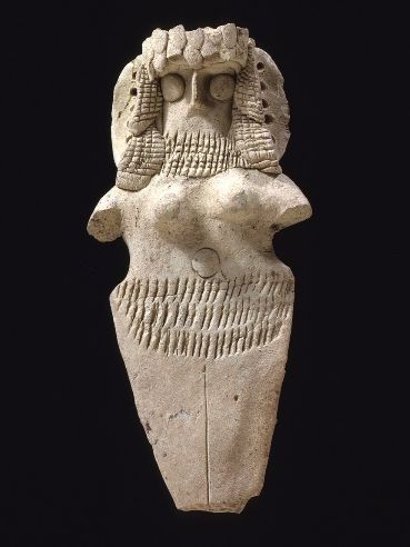 Nahá žena, hliněná figurka nalezená v Ešnonu, 2000-1800 př. n. l.